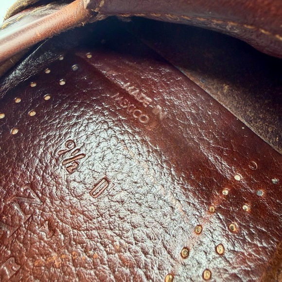Cole Haan Country Tassel Loafers Brown Leather 9.5 D Vintage Mexico, genuine main image 7